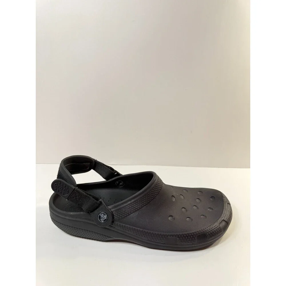 Crocs Mens Sandals Black Clogs Slip On US 12